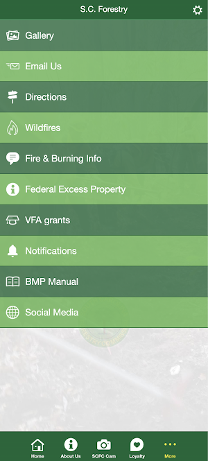 S.C. Forestry Commission Screenshot 2