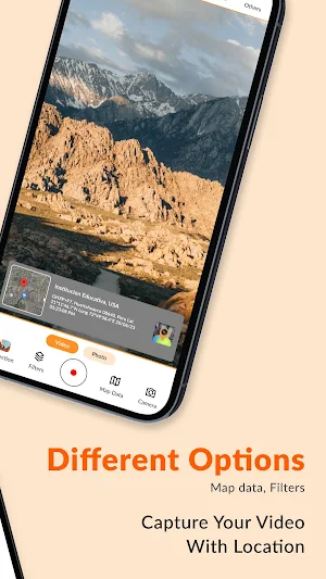 GPS Map Camera Video App Screenshot 1