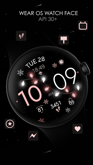 Christmas Lights watch face Screenshot 1