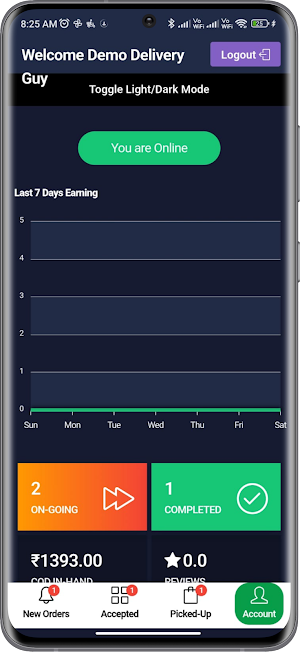 Ditto Mart - Delivery Partner Screenshot 2
