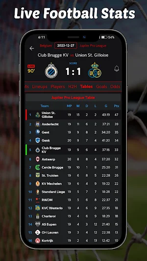 ScoreKick- Football live score Screenshot 2