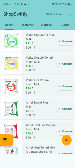 ShopSwiftly: Compare E-Marts Screenshot 0