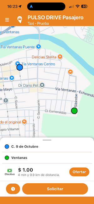 PULSO DRIVE Pasajero Screenshot 0