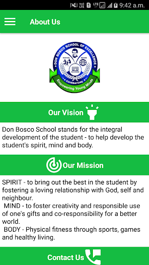 Don Bosco School of Excellence Screenshot 2