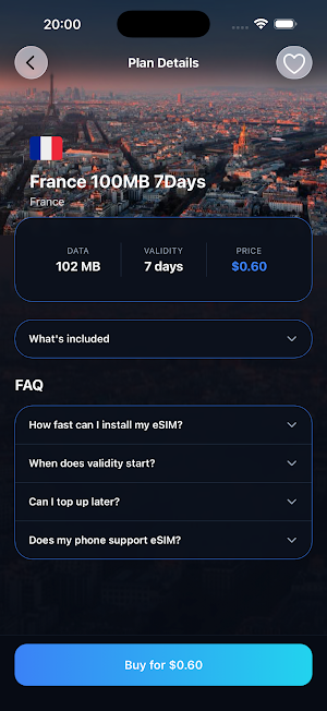 Atlass eSIM Screenshot 2
