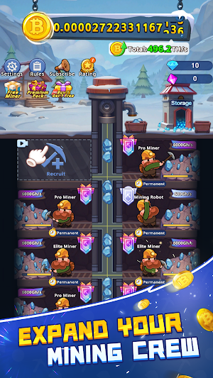 Bitcoin Miner -Frozen Treasure Screenshot 3