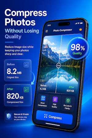 Photo Compressor & Resizer Screenshot 1