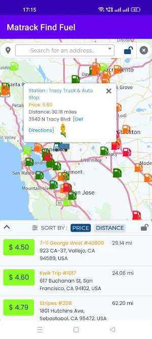 Matrack Fuel Finder Screenshot 2