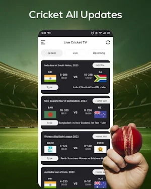 Live Cricket TV : Streaming HD Screenshot 1