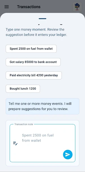 Chat Money Manager Screenshot 0