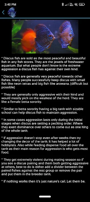 Discus fish care Screenshot 3