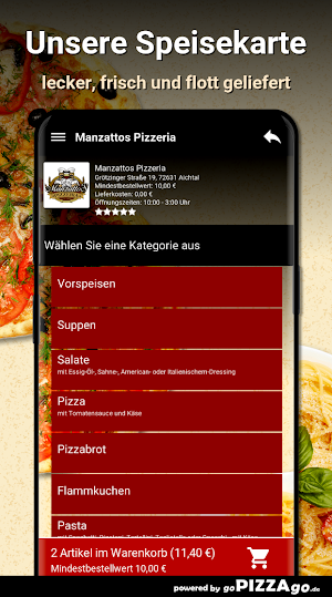 Manzattos Pizzeria Aichtal Screenshot 3