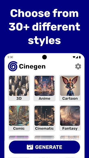 Cinegen: AI Video Generator Screenshot 1