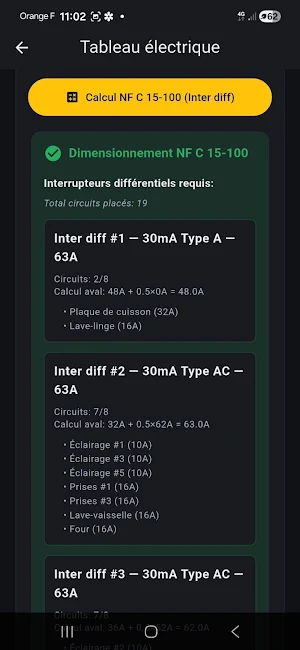 Vérif'Elec - NF C 15-100 Screenshot 3