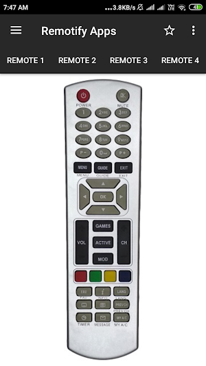 Dish TV Remote Control Screenshot 1