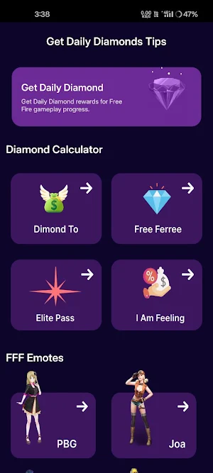 Get Daily Diamonds Tips Screenshot 0