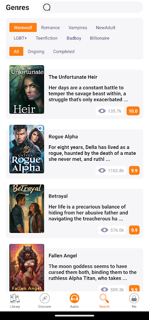 Romance Reads and Audiobooks Screenshot 3