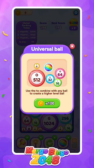 Merge Bingo 2048 Screenshot 2