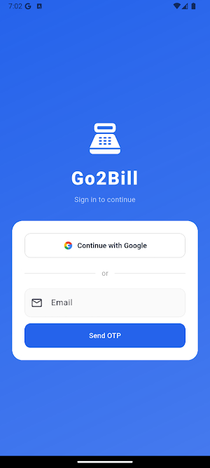 Go2Bill - Billing & Inventory Screenshot 1