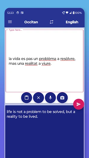Occitan English Translator Screenshot 3