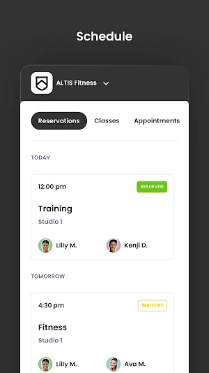 ALTIS Fitness Screenshot 2