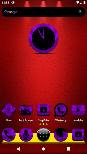 Purple and Black Icon Pack Screenshot 0