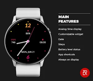 Modern Fire Analog Watch Face Screenshot 1