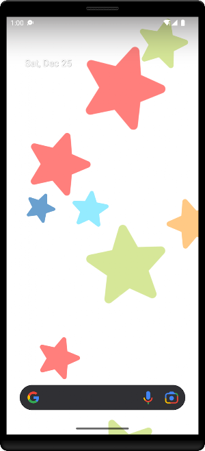 Cartoon Stars Live Wallpaper Screenshot 0