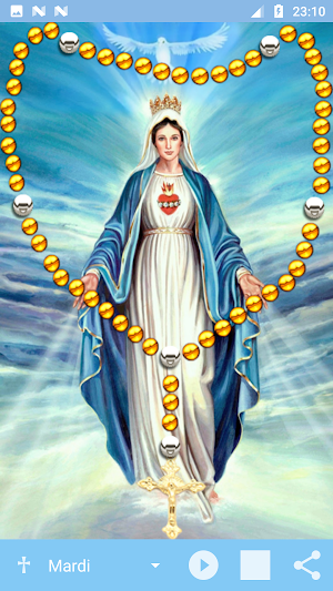 Holy Rosary with offline audio in French Screenshot 1