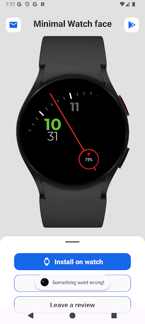 Minimal Watch face Screenshot 0