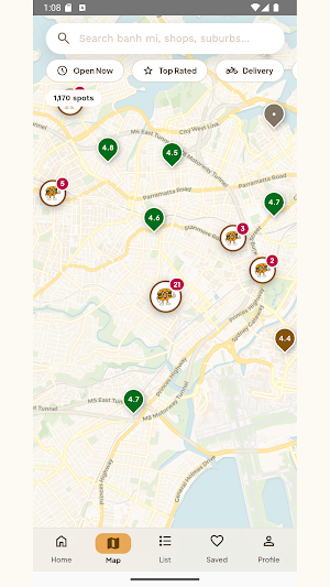 Banh Mi Locator Screenshot 1