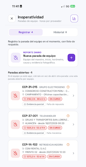 CUMBRA Equipos Screenshot 2