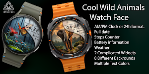 Cool Wild Animals Watch Face Screenshot 0