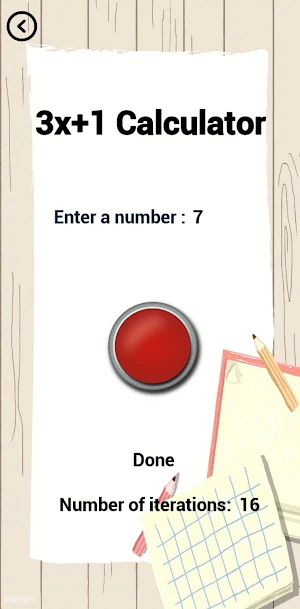 3x+1 Calculator Screenshot 1