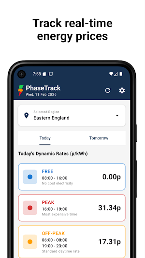 PhaseTrack: FreePhase Tracker Screenshot 0