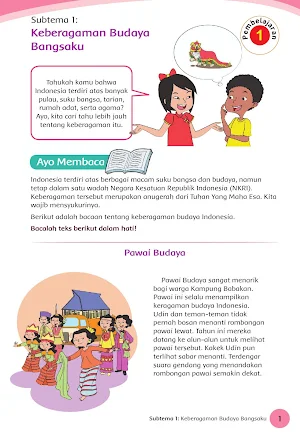 Buku Kelas 4 Tema 1 K13 Screenshot 2