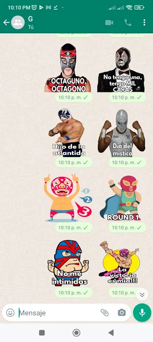 Stickers de la lucha libre Screenshot 2