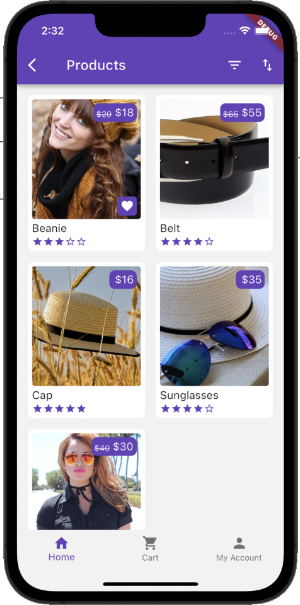 Zeymur Ecommerce Temp2 Flutter Screenshot 2