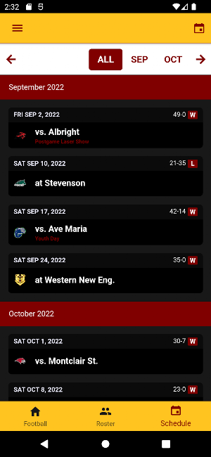 Salisbury University Athletics Screenshot 3
