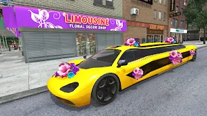 Luxury Wedding Limousine Taxi: 3D Car Driving 2021 Screenshot 1