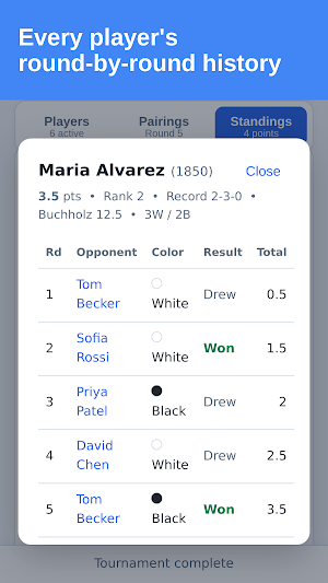 Chess Caddy: Chess Tournaments Screenshot 2