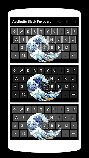Aesthetic Black Keyboard Theme Screenshot 2