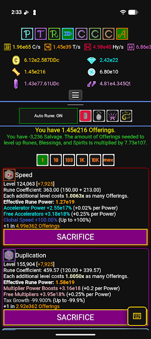 Synergism Screenshot 0