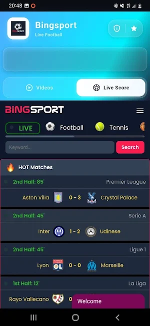 BingSport Screenshot 1