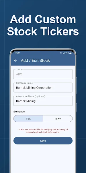 Canada Stock Calculator Screenshot 3