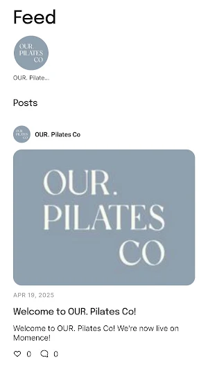 OUR. Pilates Co Screenshot 2
