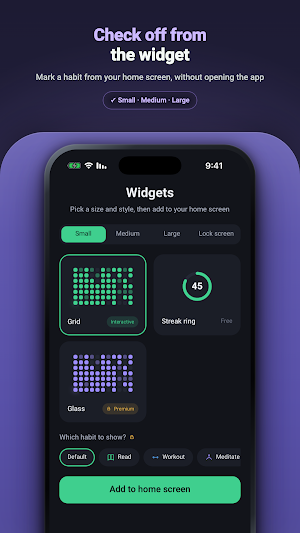Habit Grid: Streak Tracker Screenshot 1