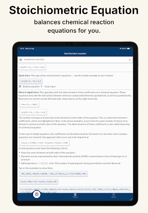 Stoichiometric equation Screenshot 3