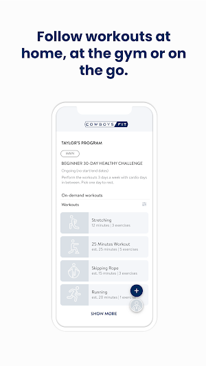 Cowboys Fit+ Screenshot 2