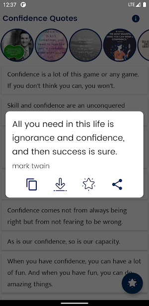 Confidence Quotes and Sayings Screenshot 3